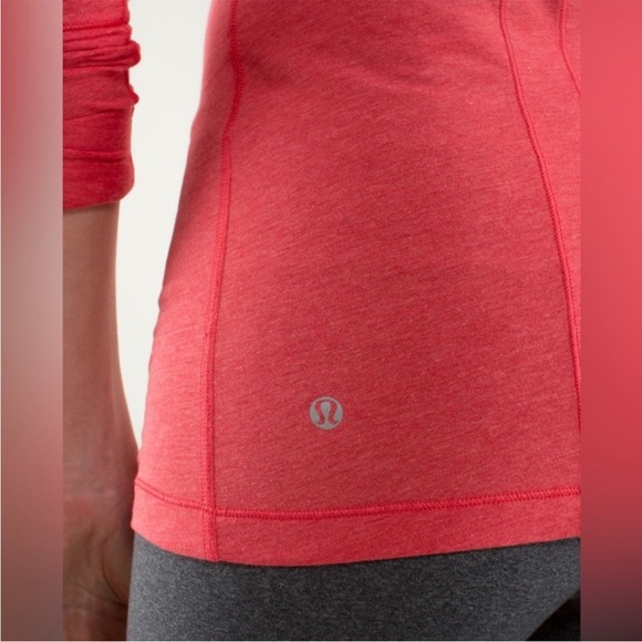 lululemon Promenade Long Sleeve Love Red Sz 12 - Picture 6 of 13